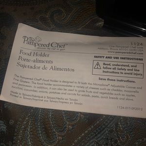 Pampered Chef Kitchen - Pampered Chef Food Holder Pampered Chef Kitchen - Pampered Chef Food Holder